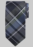 Men's Traveler Collection Super Plaid Tie - Long, Green, LONG