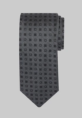 Men's Square Dot Tie, Navy, One Size