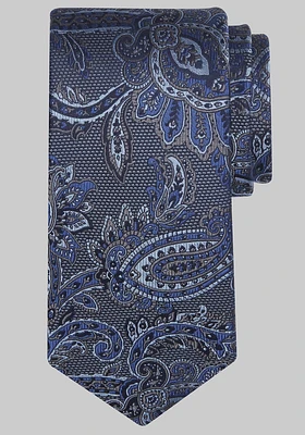 Men's Traveler Collection Dragon Paisley Tie, Charcoal, One Size