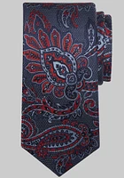 Men's Traveler Collection Dragon Paisley Tie, Red, One Size