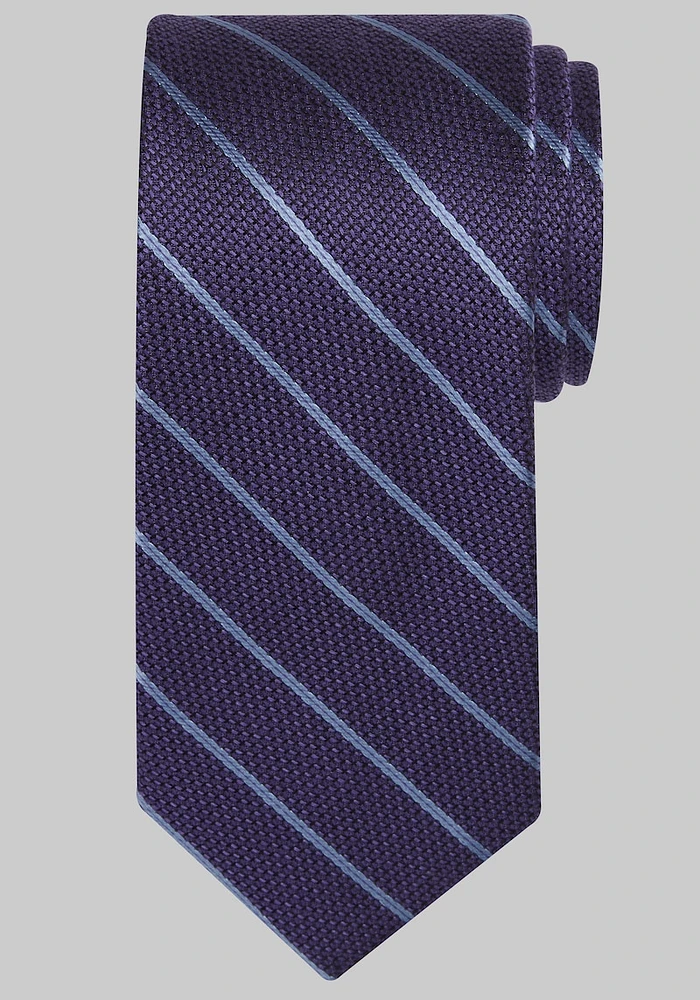 Men's Sweater Stripe Tie, Purple, One Size