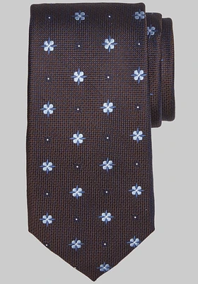 Men's Traveler Collection Flower Box Tie, Brown, One Size