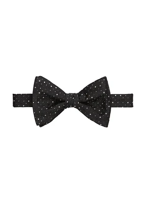 Men's Jos. A. Bank Metallic Dot Pre-Tied Bow Tie at Jos. A. Bank, Black/Silver, Size One