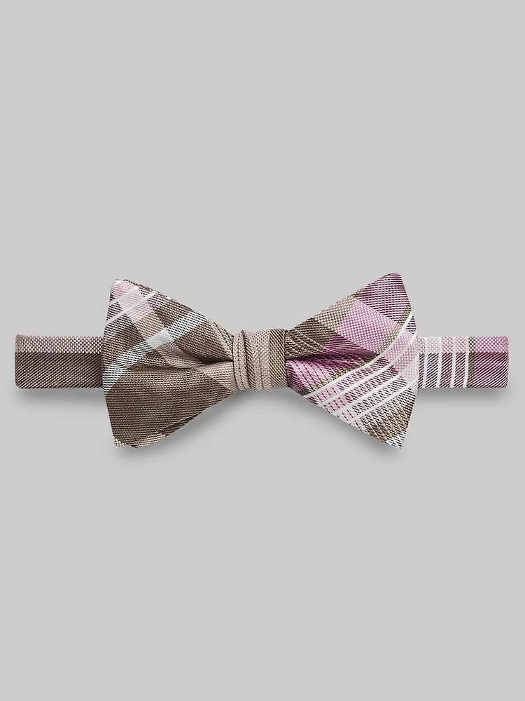 Men's Jos. A. Bank Plaid Pre-Tied Bow Tie at Bank, One