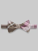 Men's Jos. A. Bank Plaid Pre-Tied Bow Tie at Bank, One