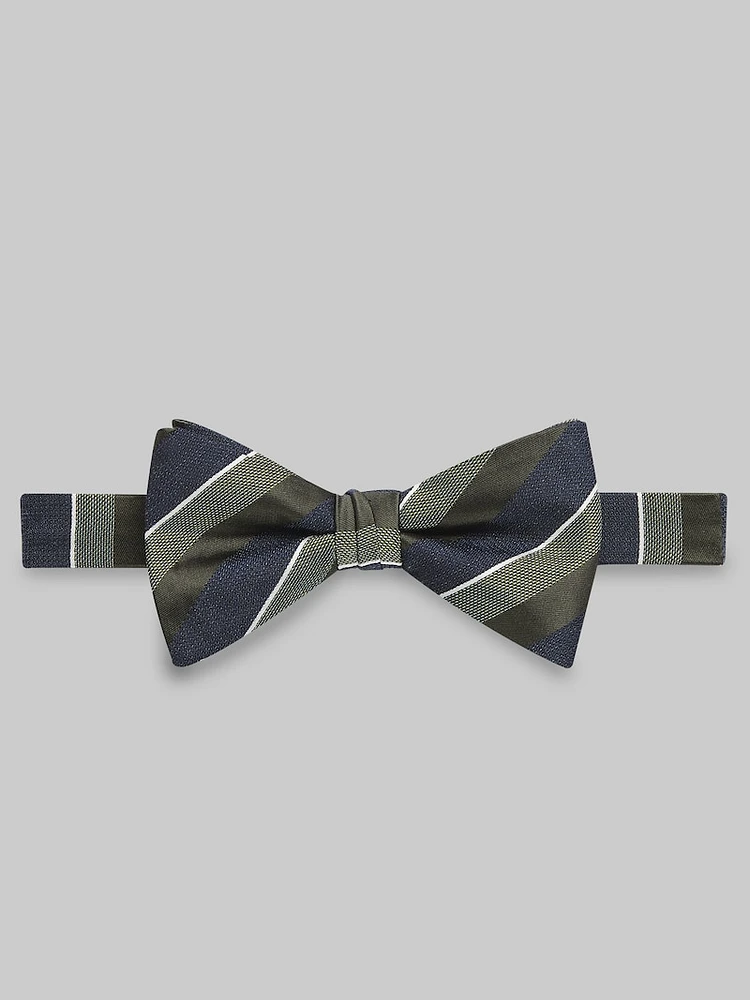 Men's Jos. A. Bank Stripe Pre-Tied Bow Tie at Bank, One