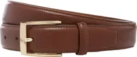 Men's Jos.A.Bank Leather Belt with Gold- Tone Buckle - Long at Jos. A. Bank, Cognac/Tan,