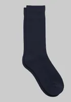 Men's's Solid Socks, Navy, Mid Calf