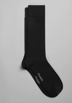 Men's Combed Cotton Socks, 1-Pair King Size, Black, Mid Calf King
