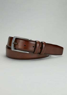 JoS. A. Bank Men's Leather Dress Belt, Tan, SIZE 32