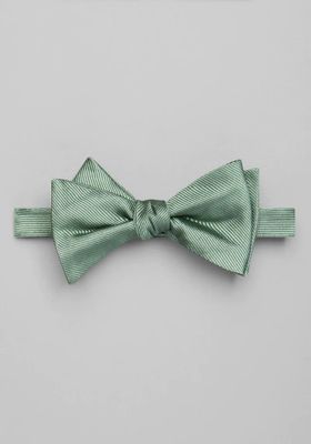 JoS. A. Bank Men's Ribbed Pre-Tied Bow Tie, Green, One Size