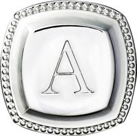 Men's Monogrammed Cufflinks, A, One Size