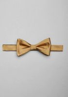 Men's Pre-Tied Silk Bow Tie, Gold, One Size