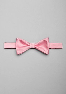 JoS. A. Bank Men's Pre-Tied Silk Bow Tie, Pink, One Size