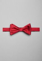 Men's Pre-Tied Silk Bow Tie, Red, One Size