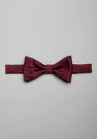 Men's Pre-Tied Silk Bow Tie, Burgundy, One Size