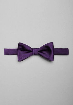 JoS. A. Bank Men's Pre-Tied Silk Bow Tie, Purple, One Size