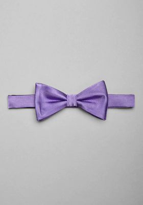 Men's Pre-Tied Silk Bow Tie, Lilac, One Size