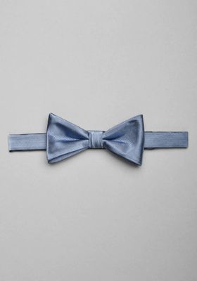 JoS. A. Bank Men's Pre-Tied Silk Bow Tie, Steel Blue, One Size