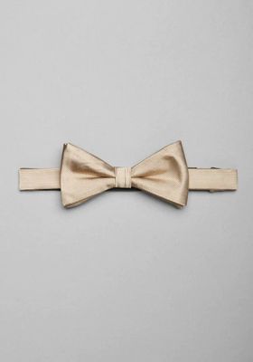 Men's Pre-Tied Silk Bow Tie, Champagne, One Size