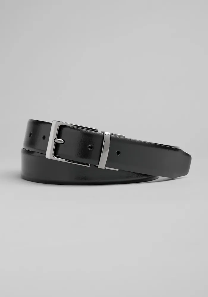 Men's Reversible Leather Belt, Black To Brown, SIZE 40