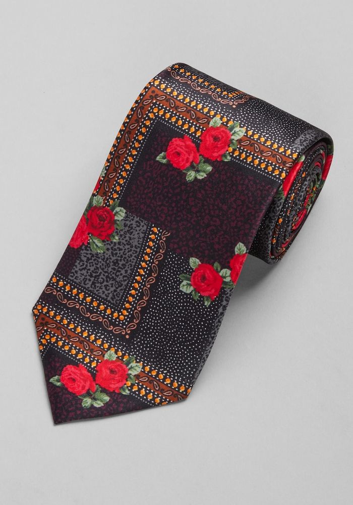 Makkelijk te begrijpen schot strijd JoS. A. Bank Men's Reserve Collection Patchwork Floral Tie - Long, Black,  EXTRA LONG | The Summit
