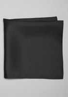 Men's Traveler Collection Solid Pocket Square, Black, One Size