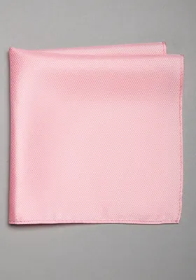JoS. A. Bank Men's Traveler Collection Solid Pocket Square, Pink, One Size