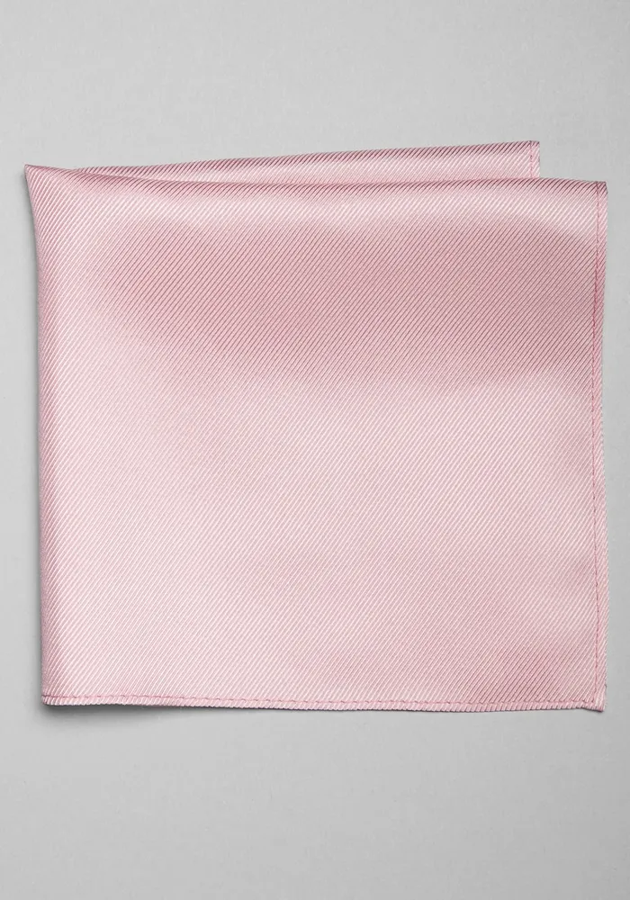 JoS. A. Bank Men's Traveler Collection Solid Pocket Square, Rose Gold, One Size