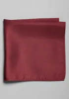 Men's Traveler Collection Solid Pocket Square, Burgundy, One Size