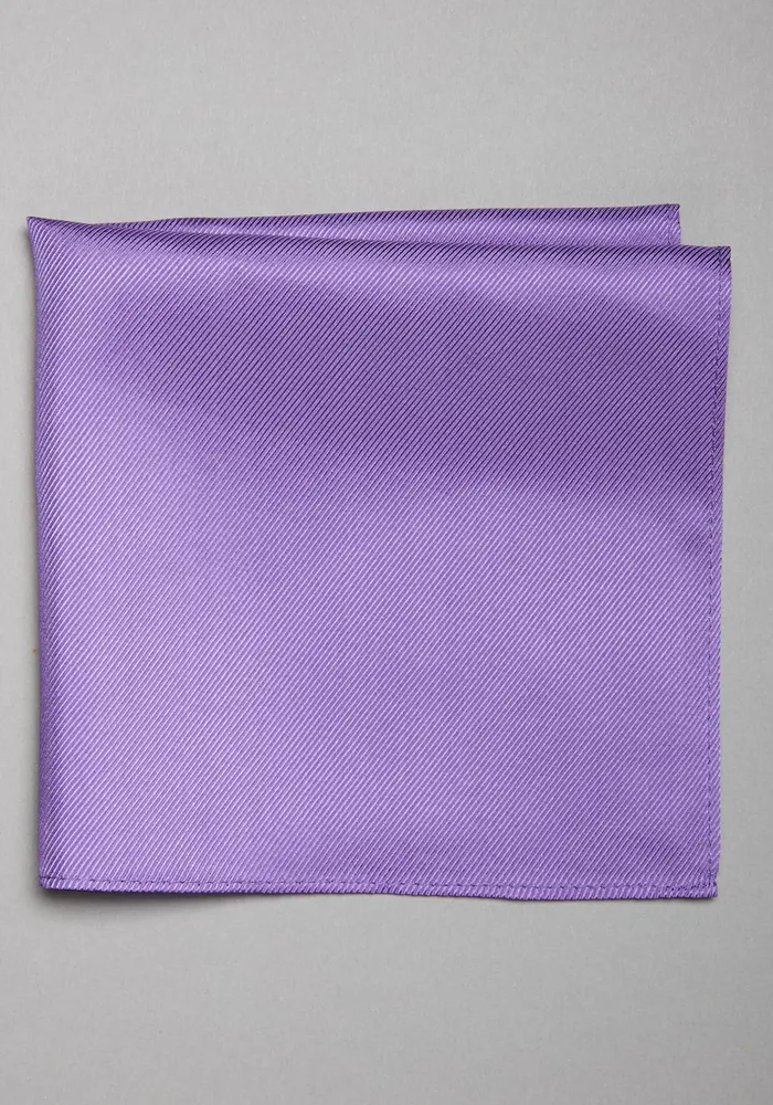 JoS. A. Bank Men's Traveler Collection Solid Pocket Square, Lilac, One Size