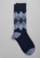 Men's Argyle Socks, Navy