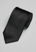 JoS. A. Bank Men's Reserve Collection Satin Weave Solid Tie, Black, One Size