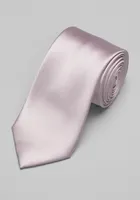 JoS. A. Bank Men's Reserve Collection Satin Weave Solid Tie, Dark Pink, One Size
