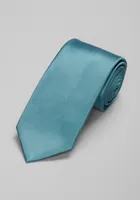 Men's Reserve Collection Satin Weave Solid Tie, Teal, One Size