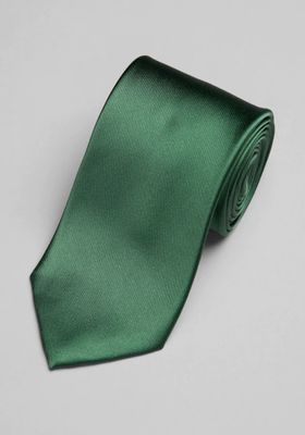 JoS. A. Bank Men's Reserve Collection Satin Weave Solid Tie, Green, One Size