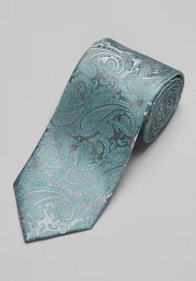 JoS. A. Bank Men's Reserve Collection Fancy Formal Paisley Tie, Lagoon, One Size