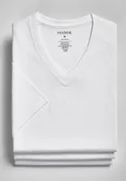 Men's Jos. A. Bank V-Neck Tees, 3-Pack at Bank, Cream/White,