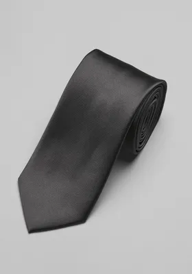 JoS. A. Bank Men's Solid Tie, Charcoal, One Size