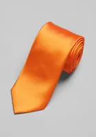 Men's Solid Tie, Orange, One Size
