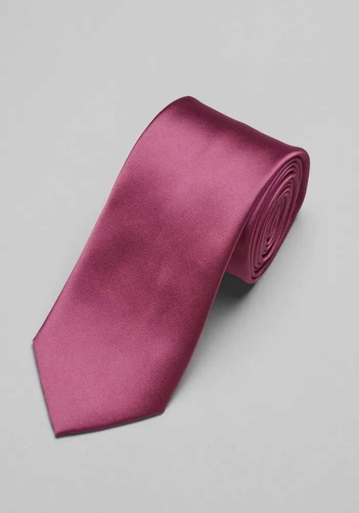 JoS. A. Bank Men's Solid Tie, Rose, One Size
