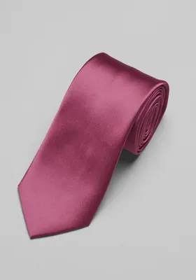 Men's Solid Tie, Rose, One Size