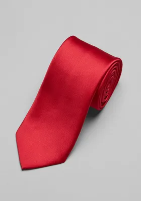 JoS. A. Bank Men's Solid Tie, Red, One Size