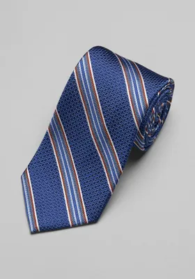 JoS. A. Bank Men's Reserve Collection Mesh Stripe Tie, Navy, One Size