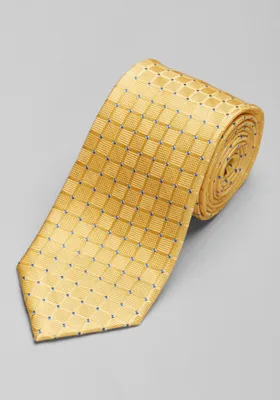 JoS. A. Bank Men's Traveler Collection Geo Tie, Yellow, One Size
