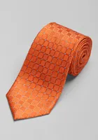 JoS. A. Bank Men's Traveler Collection Geo Tie, Orange, One Size