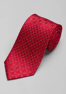 JoS. A. Bank Men's Traveler Collection Geo Tie, Red, One Size