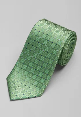 JoS. A. Bank Men's Traveler Collection Geo Tie, Green, One Size