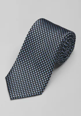JoS. A. Bank Men's Traveler Collection Micro Diamond Pattern Tie, Black, One Size