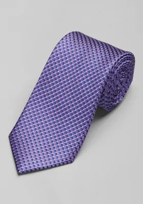 JoS. A. Bank Men's Traveler Collection Micro Diamond Pattern Tie, Purple, One Size